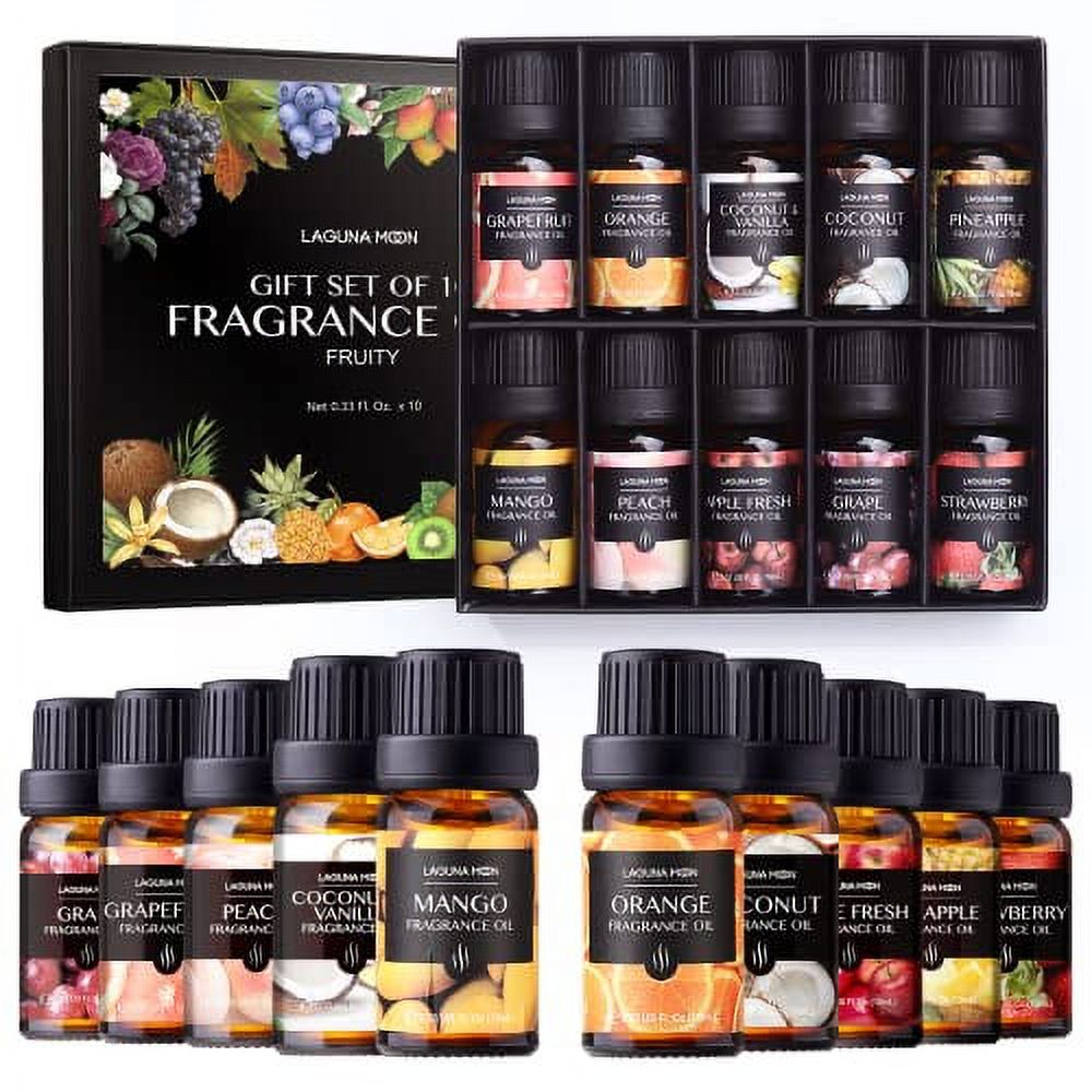 Fragrance Oil Set - Premium Grade 10 Pcs Scented Oils for Candle